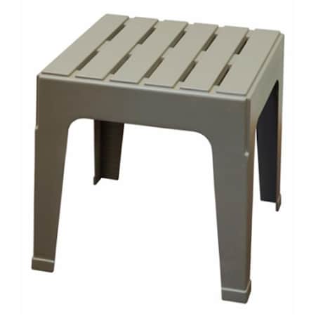 Adams 242533 Big Easy Stack Table; Gray - 17.75 X 18.9 X 18.9 In.